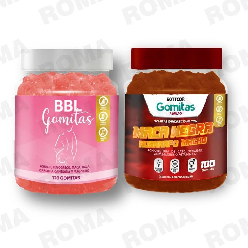 GENERICO - PACK GOMITAS BBL AGUAJE Y GOMITAS MACA NEGRA SOTTCOR LABS