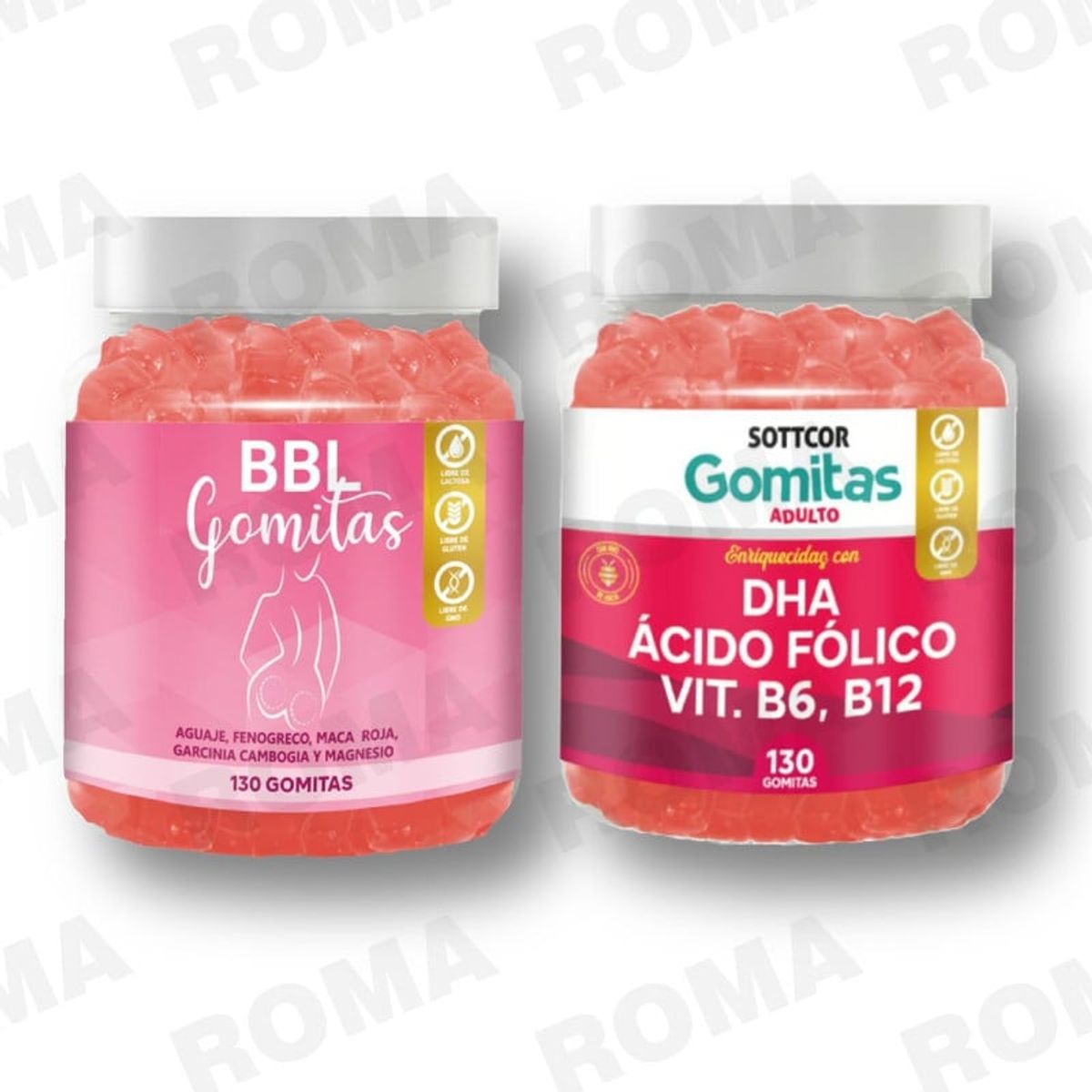 GENERICO - PACK GOMITAS BBL AGUAJE Y GOMITAS DHA SOTTCOR LABS