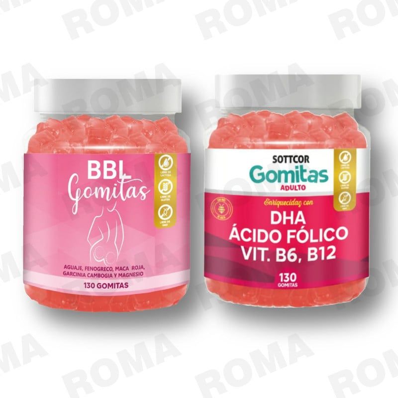 GENERICO - PACK GOMITAS BBL AGUAJE Y GOMITAS DHA SOTTCOR LABS