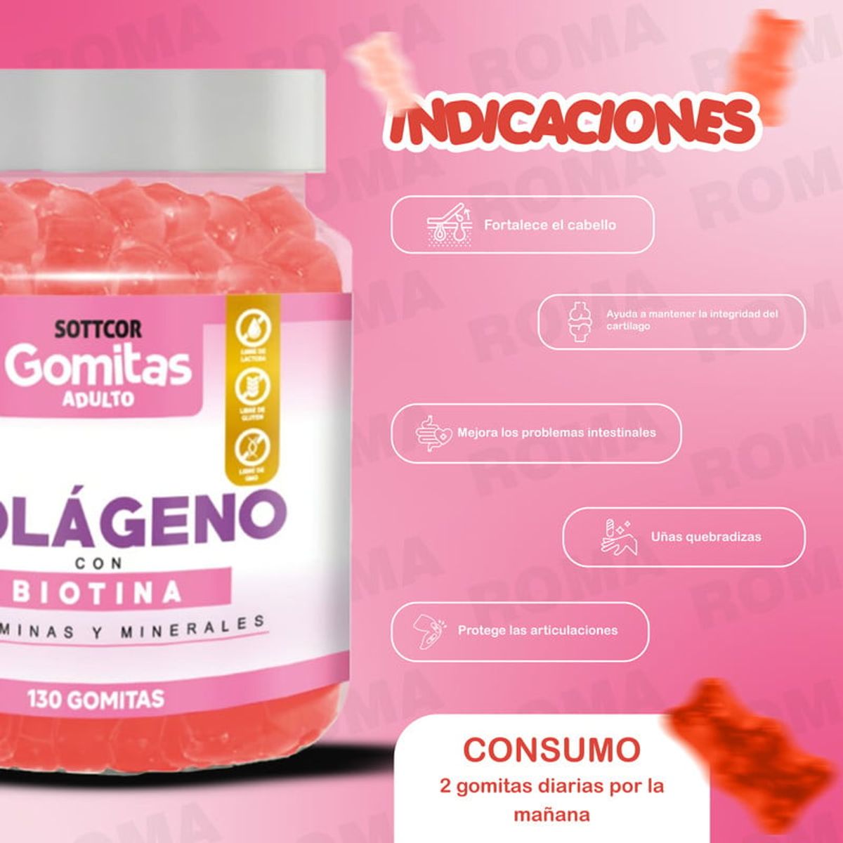 GENERICO - PACK GOMITAS COLAGENO Y GOMITAS DHA SOTTCOR LABS