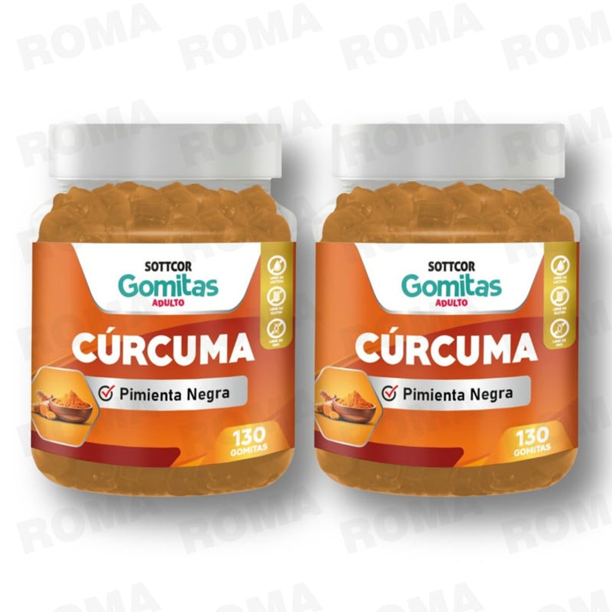 GENERICO - PACK 2 GOMITAS CÚRCUMA 260UND