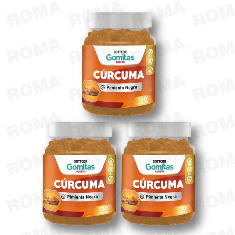 GENERICO - PACK 3 GOMITAS CÚRCUMA  390UND