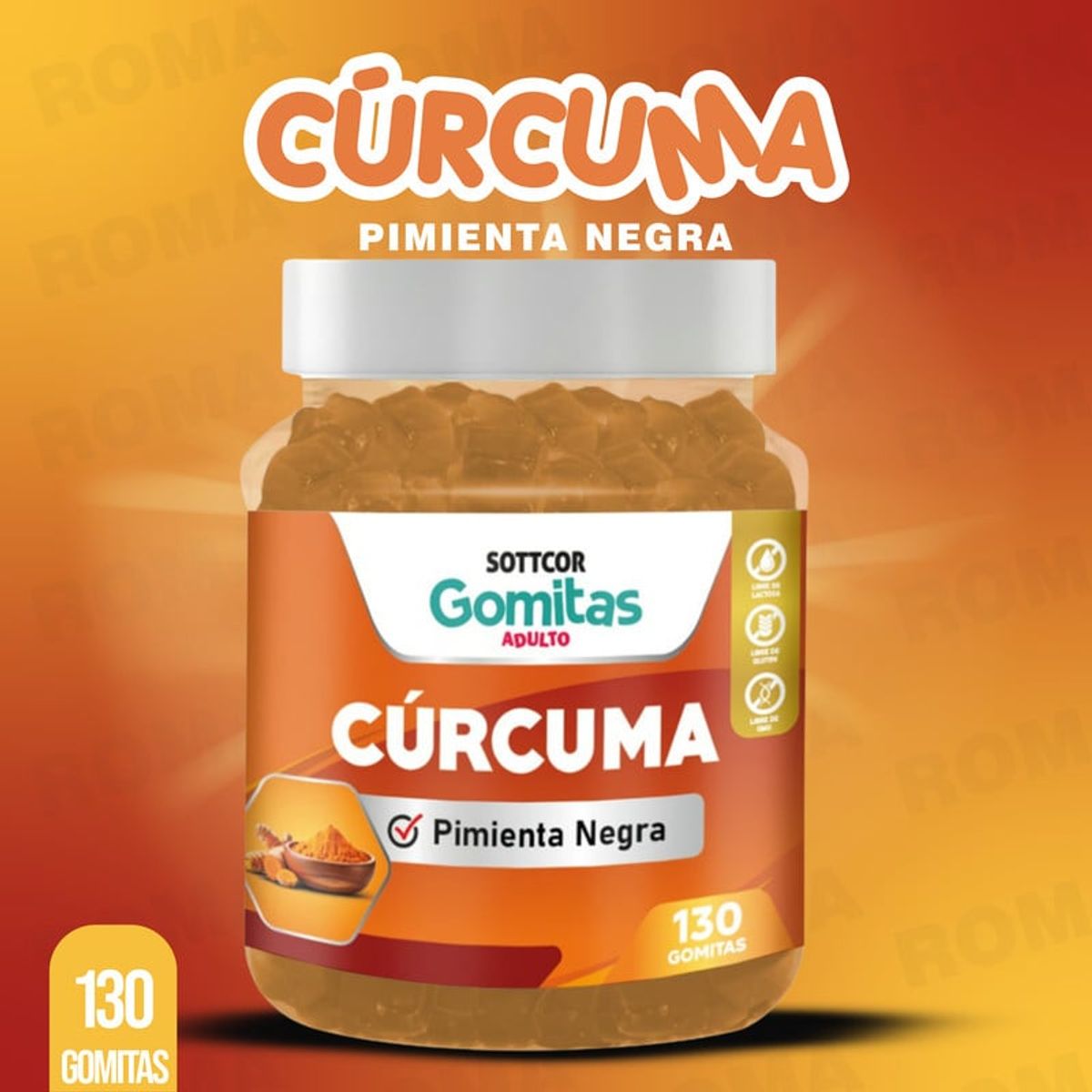 GENERICO - PACK 3 GOMITAS CÚRCUMA  390UND
