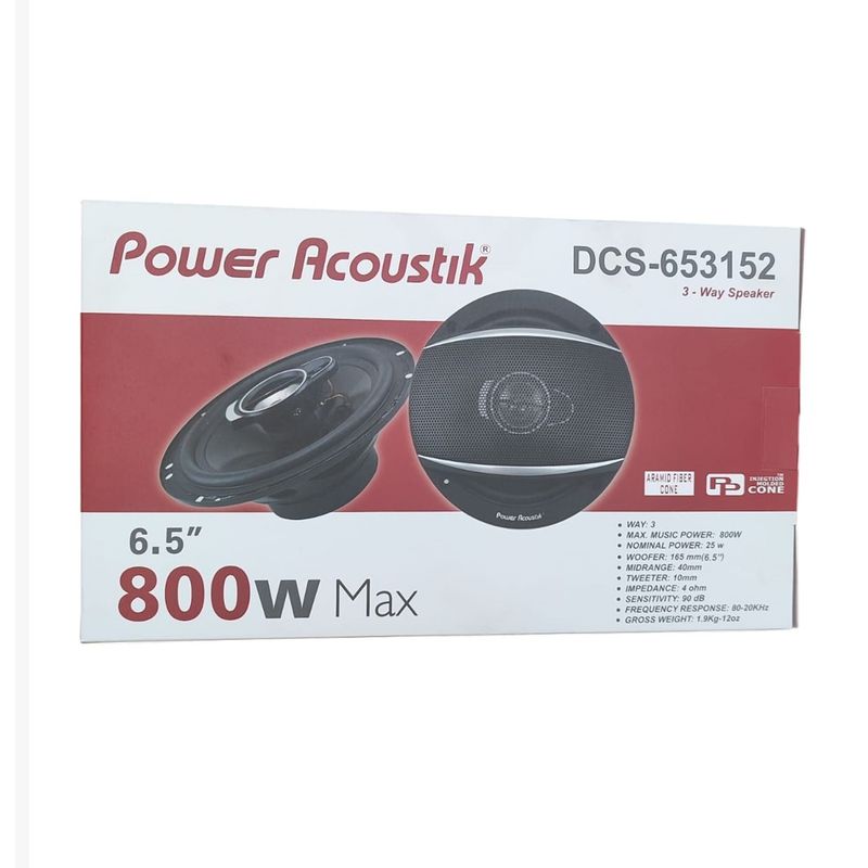 GENERICO - Parlante Coaxial Redondo Power 6X5 800w