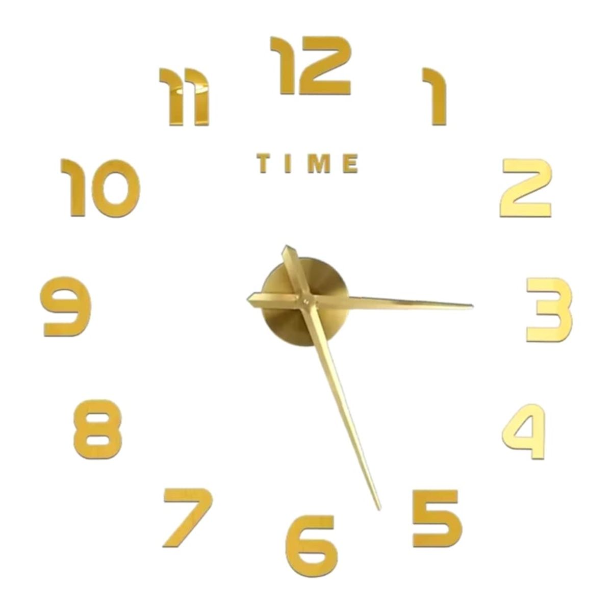 GENERICO - Reloj 3D Grande con Relieve Decorativo Moderno - Sala Hogar Oficina