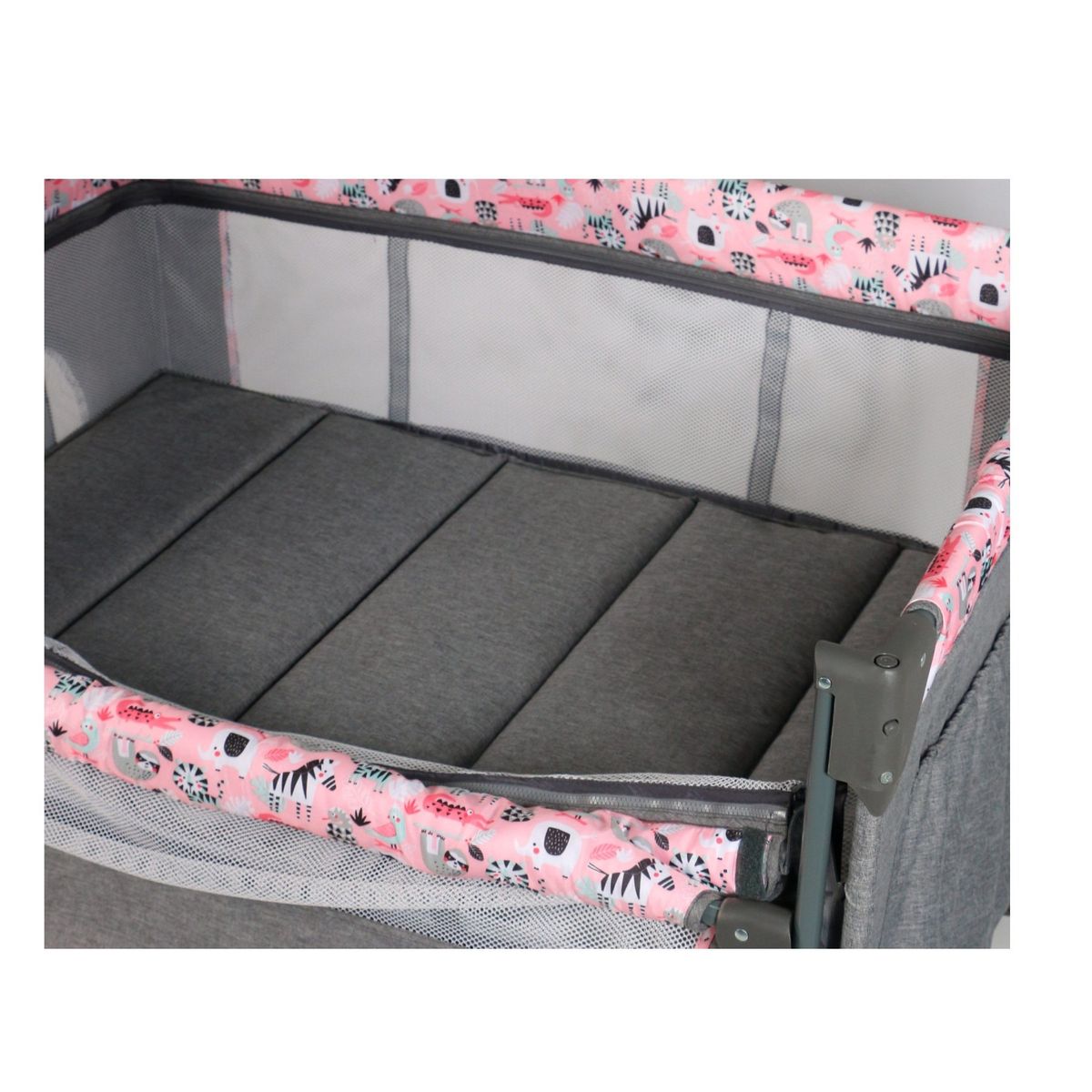 EBABY - Cuna Colecho Corral NALA con cambiador Rosado Ligth