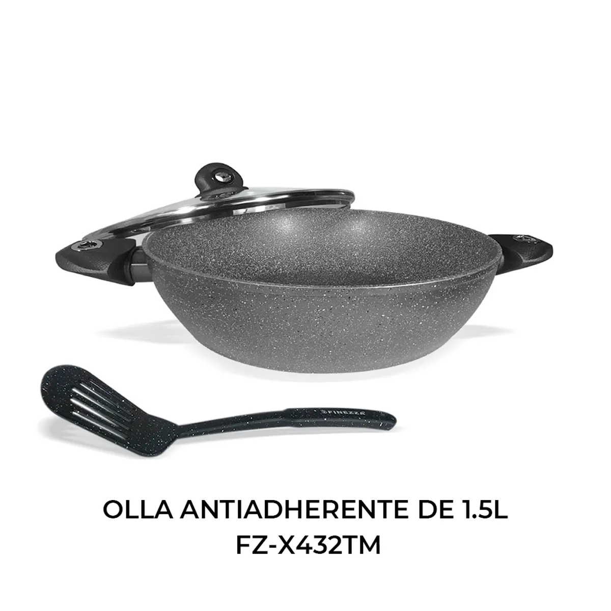FINEZZA - OLLA ANTIADHERENTE DE GRANITO DE 15L FZ-X432TM