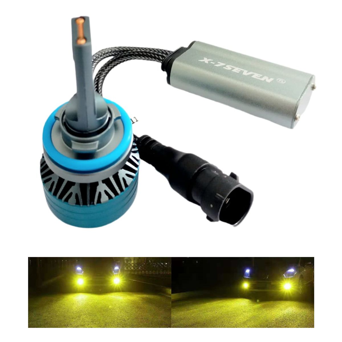 GENERICO - Kit Focos LED Neblinero H11 amarillo Auto Camioneta