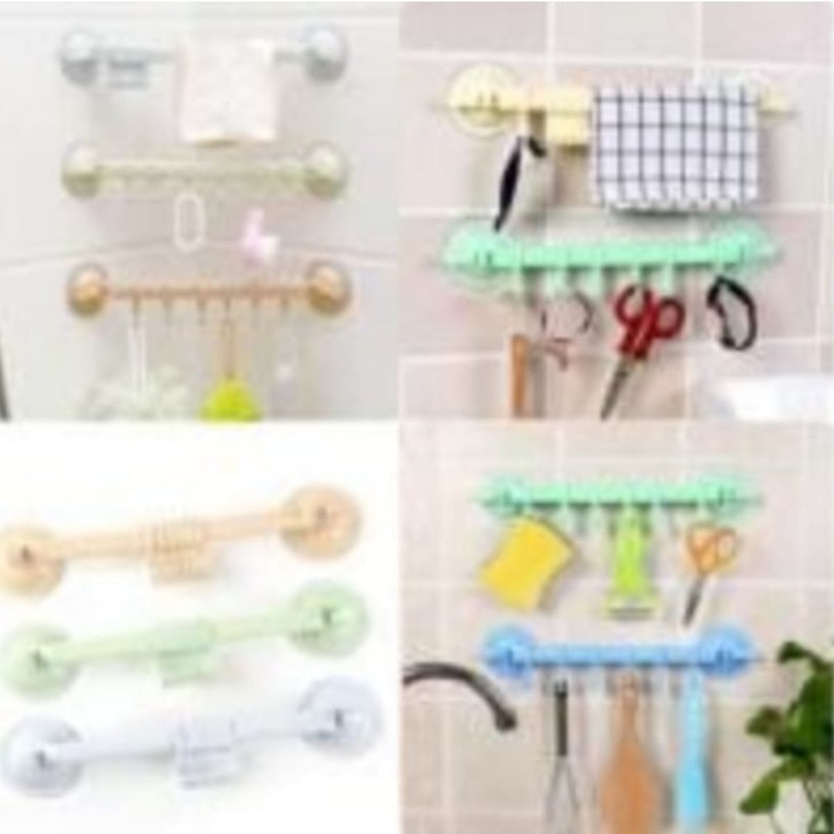 GENERICO - Pack 3 Colgadores de Plastico con Venosa Multifuncional