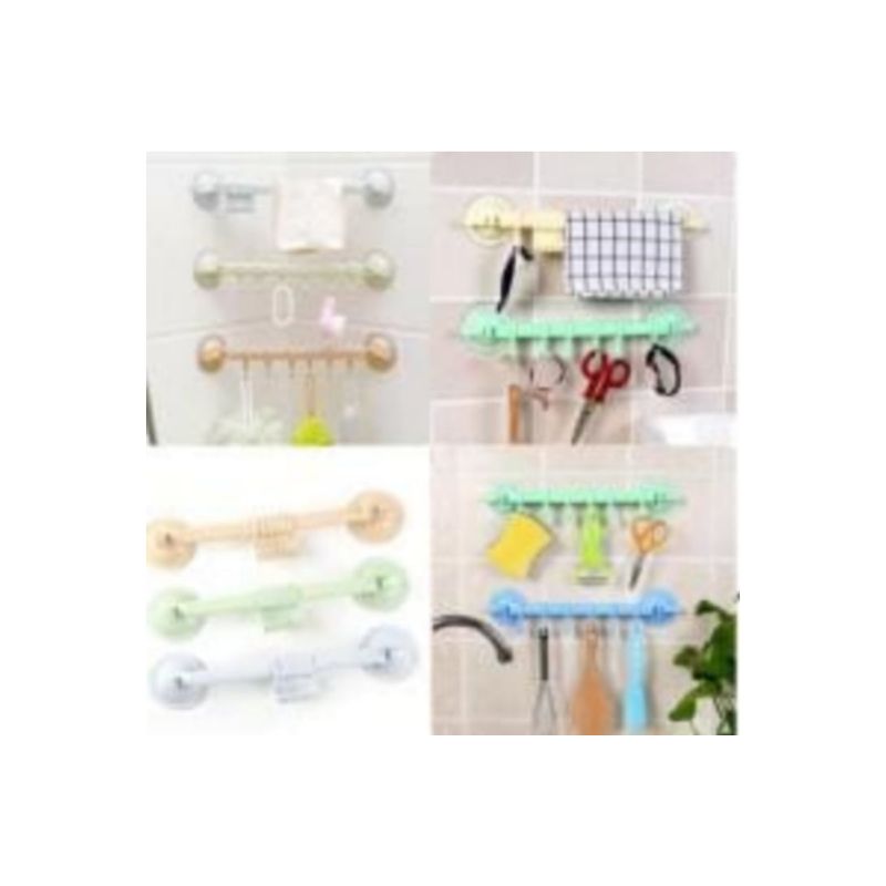 GENERICO - Pack 3 Colgadores de Plastico con Venosa Multifuncional