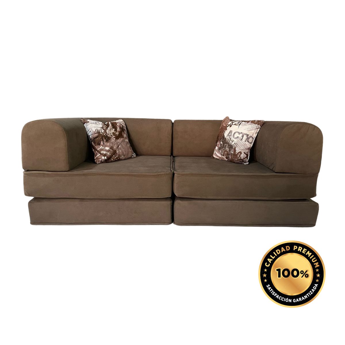 GENERICO - Sofa Confort Premium - 1 Cuerpo Ergo. Chocolate Mate