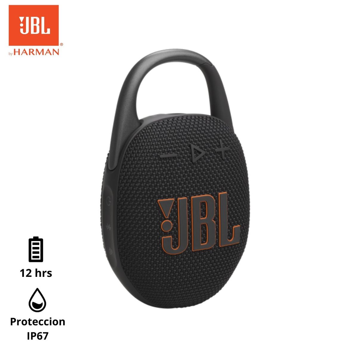 JBL - Parlante bluetooth JBL Clip 5 IP67 12HRrs Negro
