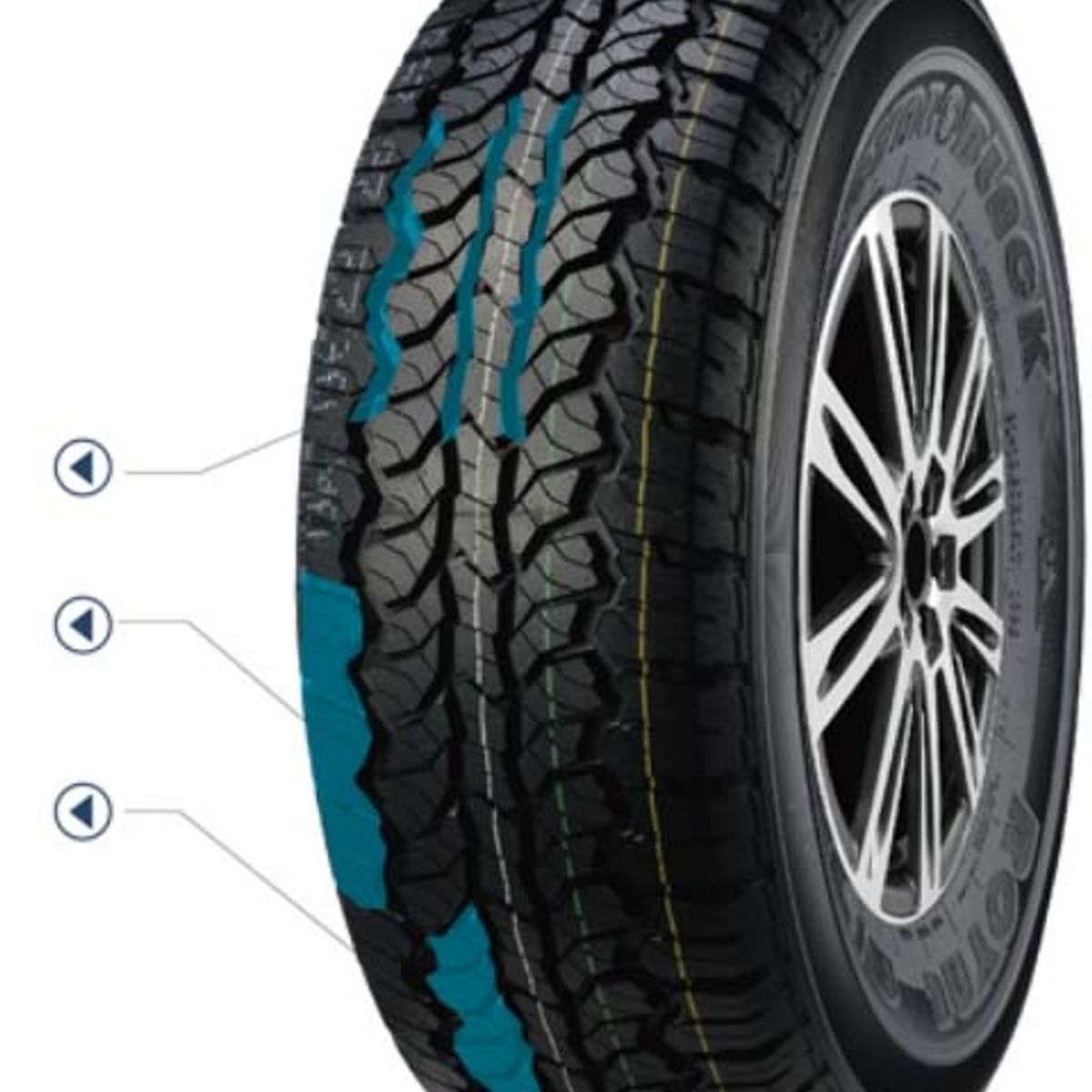 ROYAL BLACK - LLANTA ROYAL BLACK Royal AT P24570R16 106T