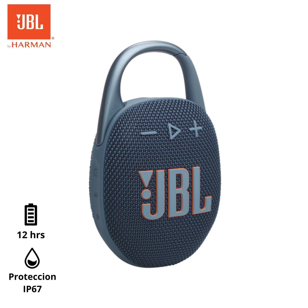 JBL - Parlante bluetooth JBL Clip 5 IP67 12HRrs Azul