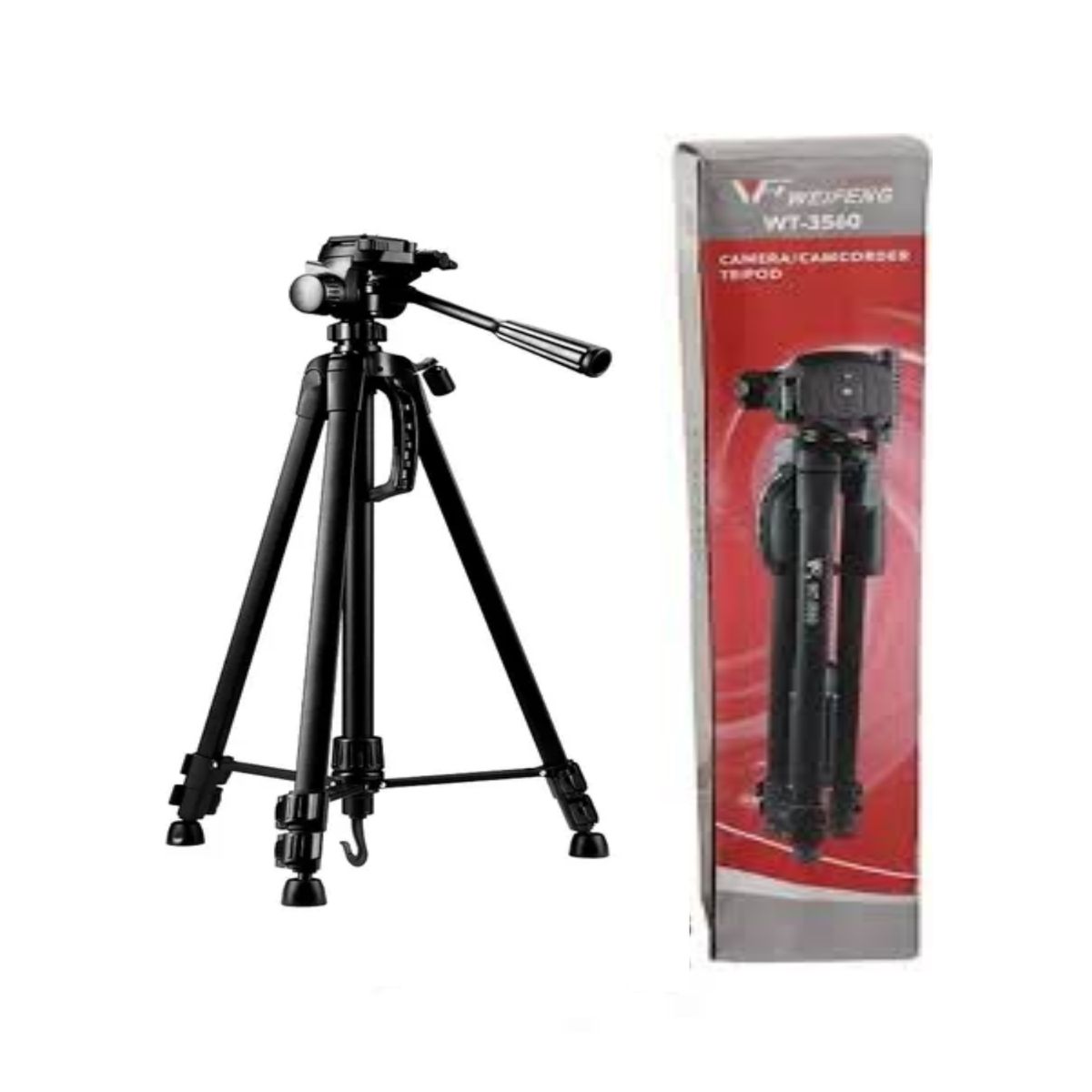WEIFENG - TRIPODE WT-3560 PARA CAMARA FOTOGRAFICA COLOR NEGRO INCLUYE ESTUCHE