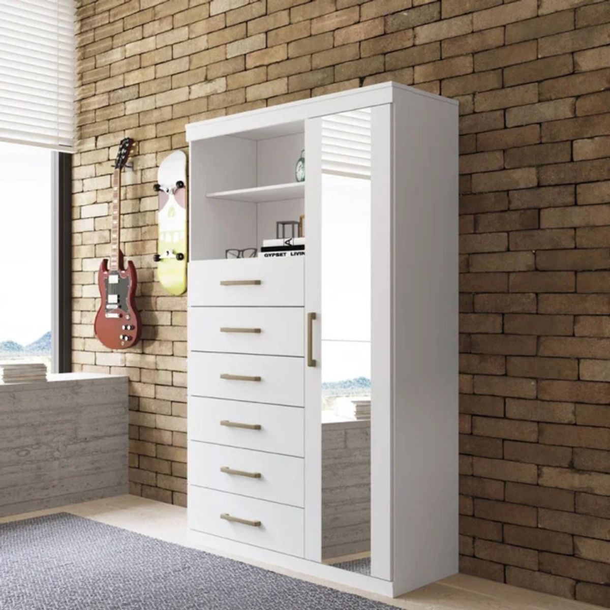 R&R MUEBLES - Cómoda Moderna Eira Blanco R&R MUEBLES