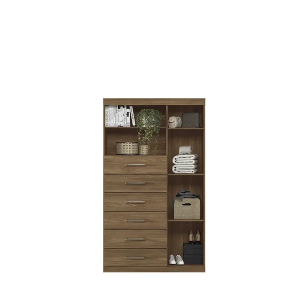 R&R MUEBLES - Cómoda Moderna Eira Marrón R&R MUEBLES