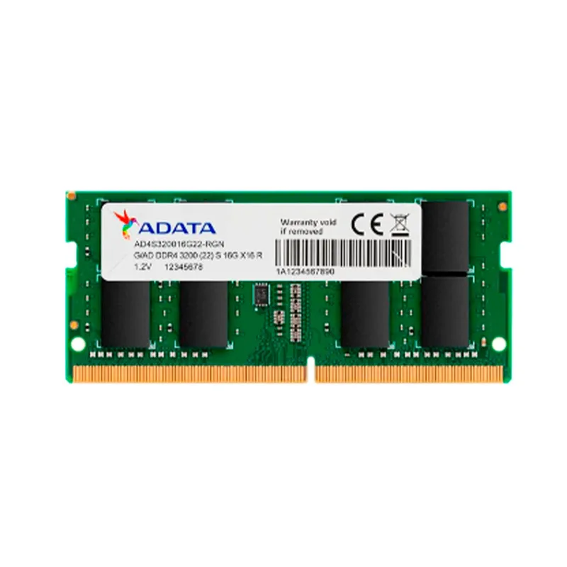 ADATA - MEMORIA DRAM ADATA DDR4 SO-DIMM 16GB 3200 TRAY PN AD4S320016G22-SGN