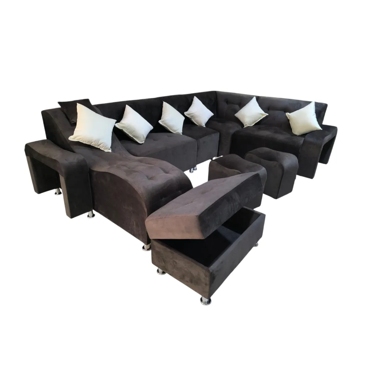 GENERICO - mueble seccional vip chocolate