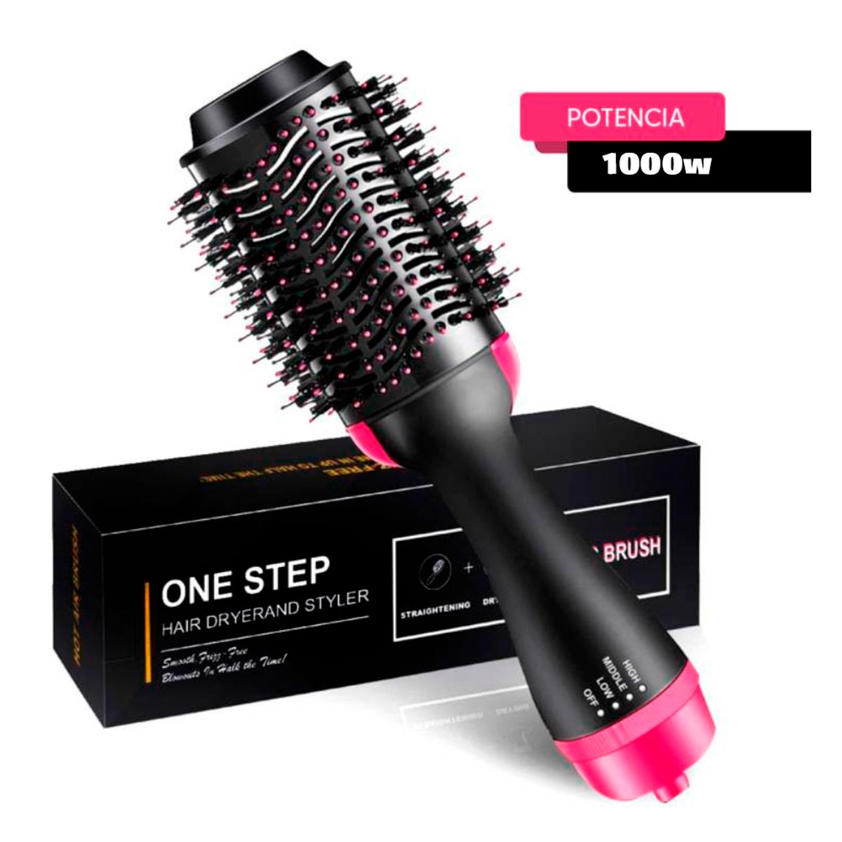 GENERICO - Peine para Cabello 3 En 1 Multifunciónal Cepillo y Secador One Step