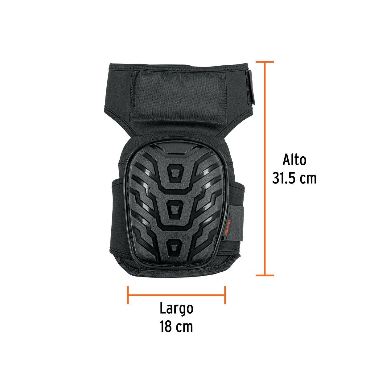 Truper - Rodillera Profesionales PVC Truper - Negro / 1