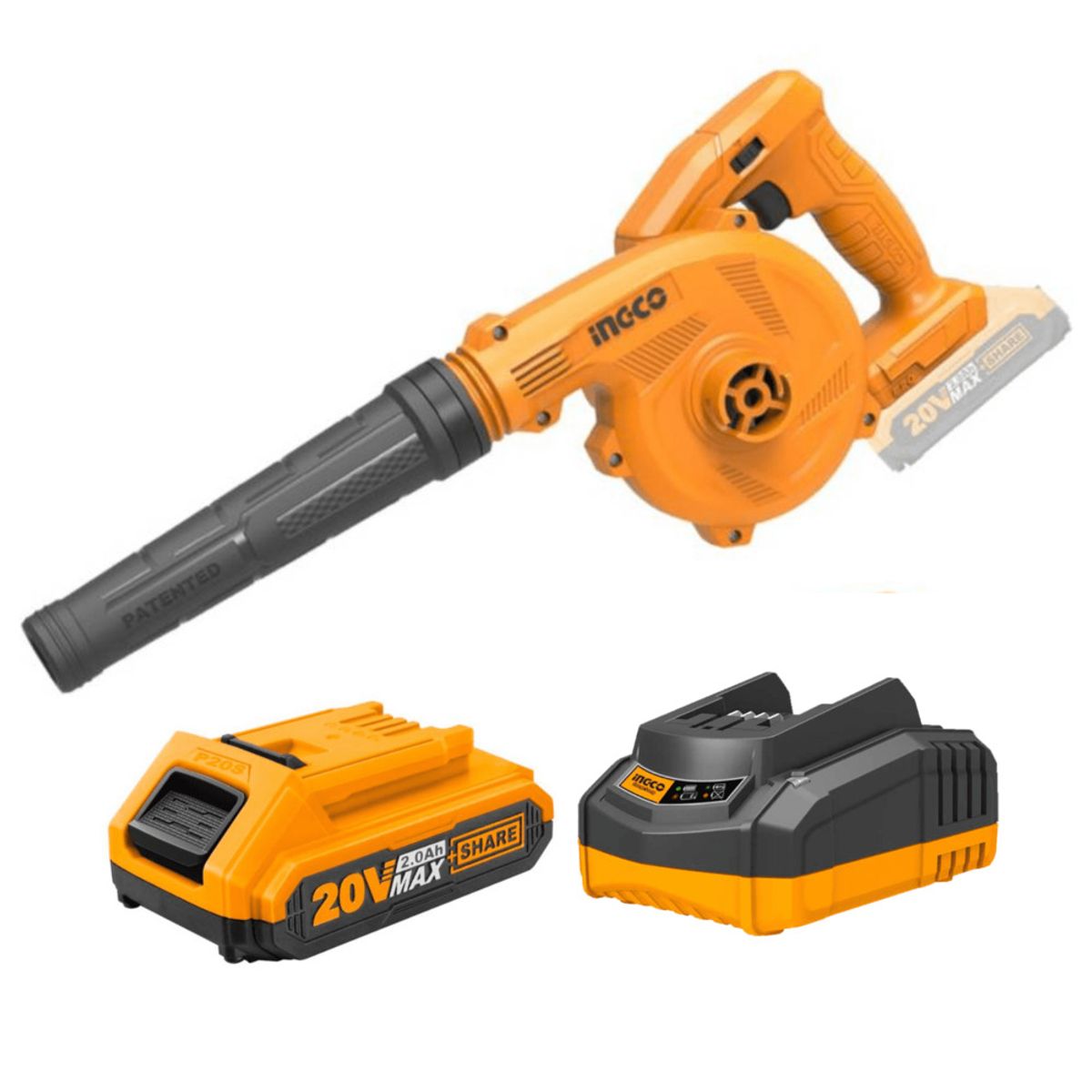 INGCO TOOLS - Sopladora 20v incluye cargador y batería Ingco