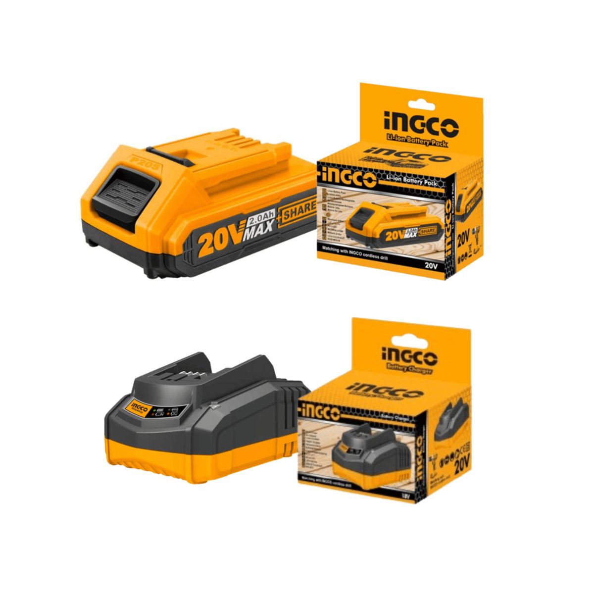INGCO TOOLS - Sopladora 20v incluye cargador y batería Ingco