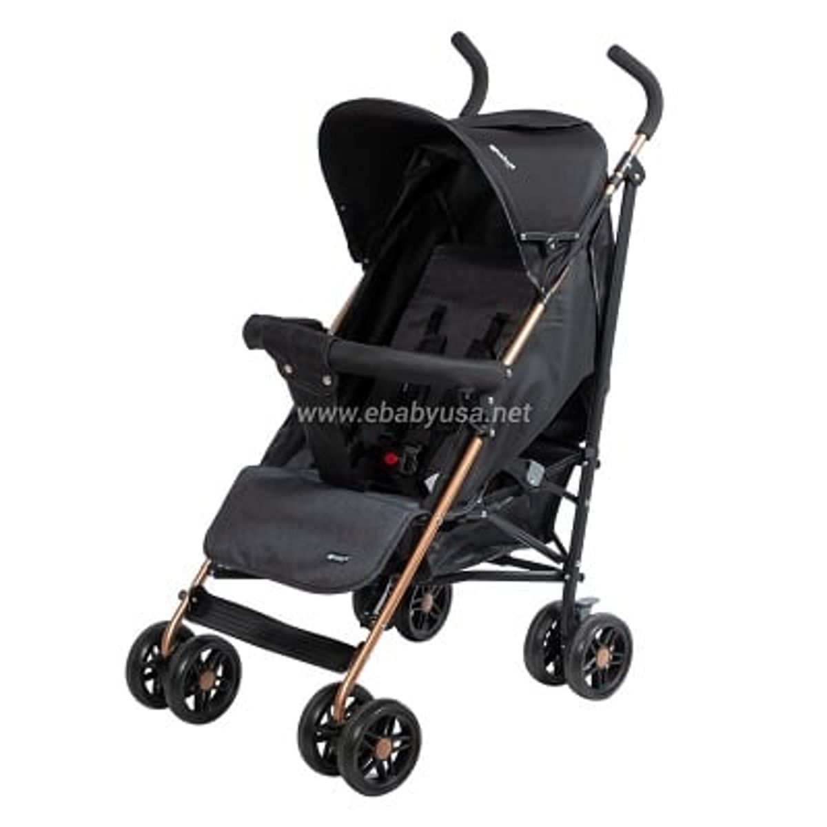 EBABY - COCHE BASTON RECLINABLE PARIS - NEGRO