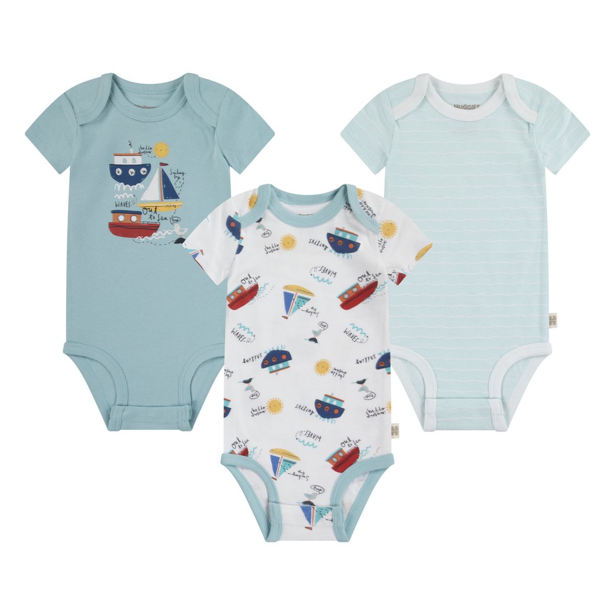 HUGGIES - Body para Niño Bebé 3pack Huggies