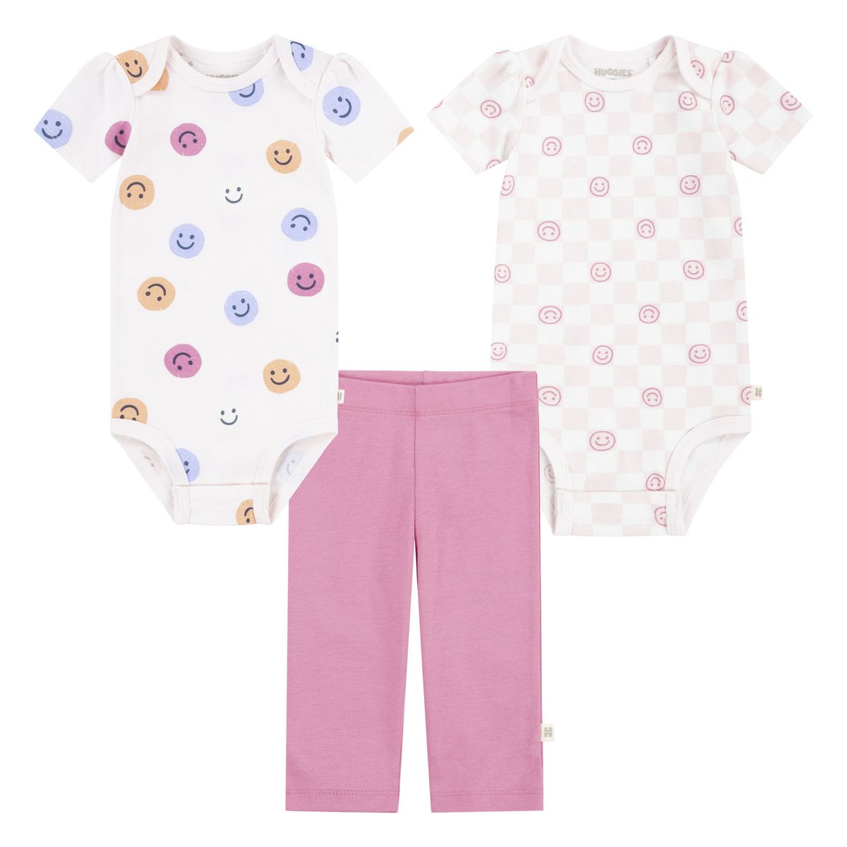 HUGGIES - Conjunto para Niña Bebé Set 3 piezas Huggies