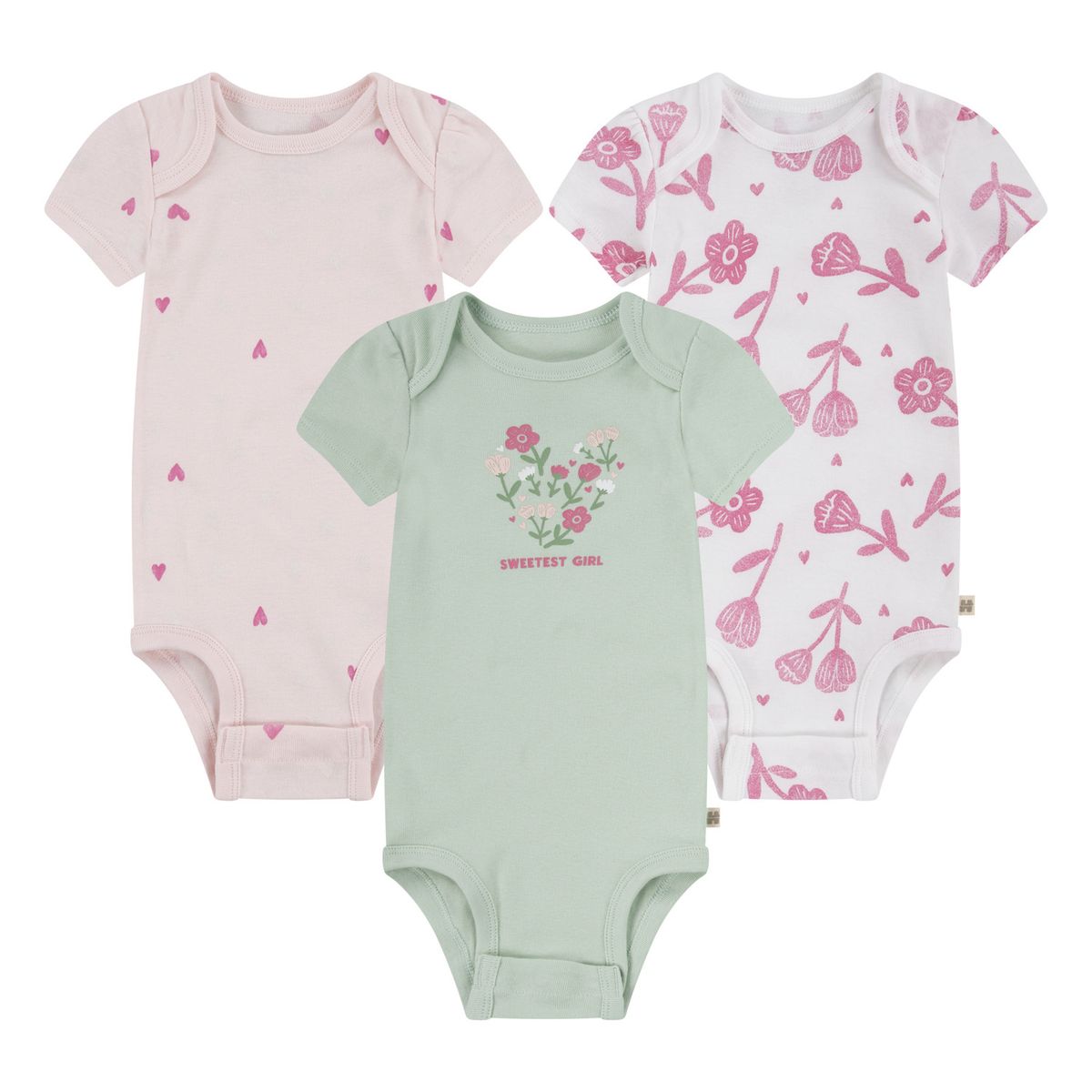 HUGGIES - Body para Niña Bebé 3pack Huggies