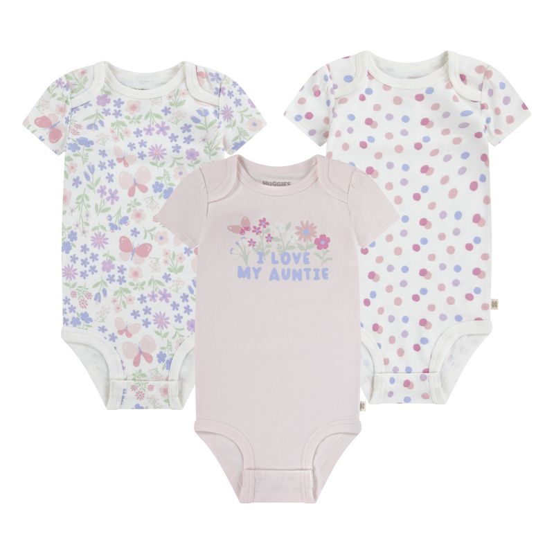 HUGGIES - Body para Niña Bebé 3pack Huggies