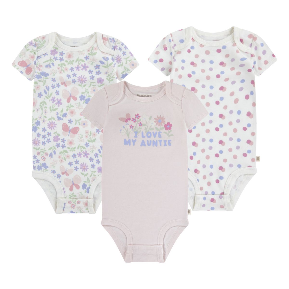 HUGGIES - Body para Niña Bebé 3pack Huggies