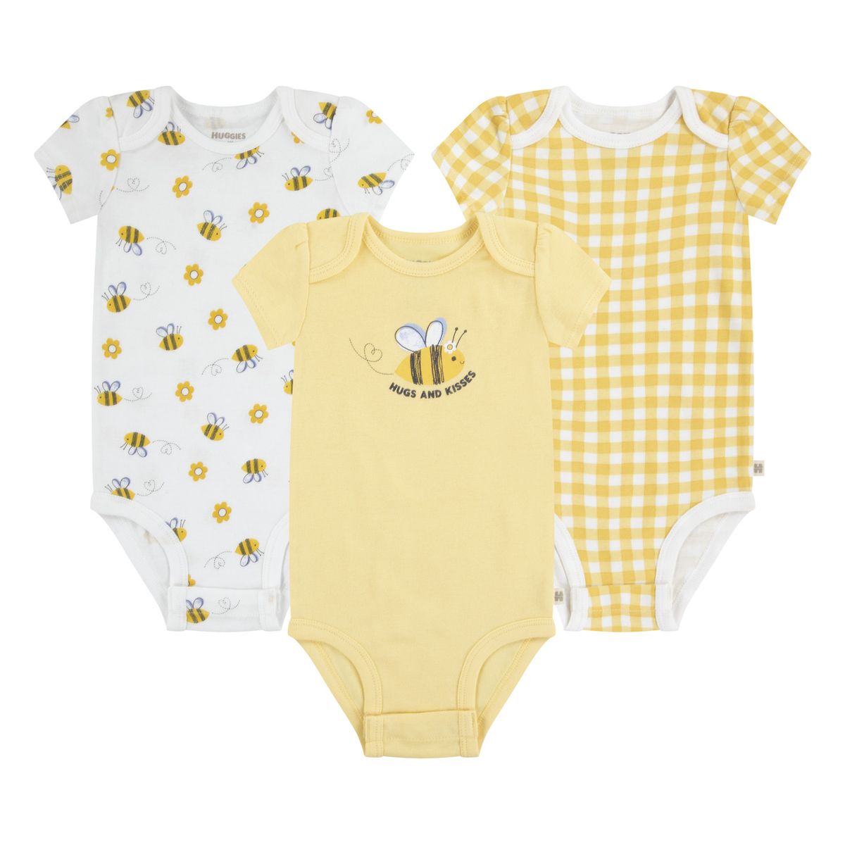 HUGGIES - Body para Niña Bebé 3pack Huggies