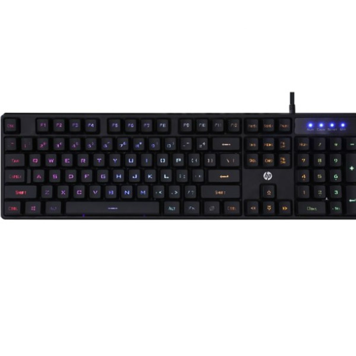 HP - TECLADO GAMING HP K300 CON LUCES TRASERAS LED CONEXION CABLE USB