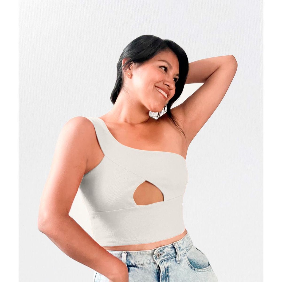 GENERICO - Polo asimetrico Mujer