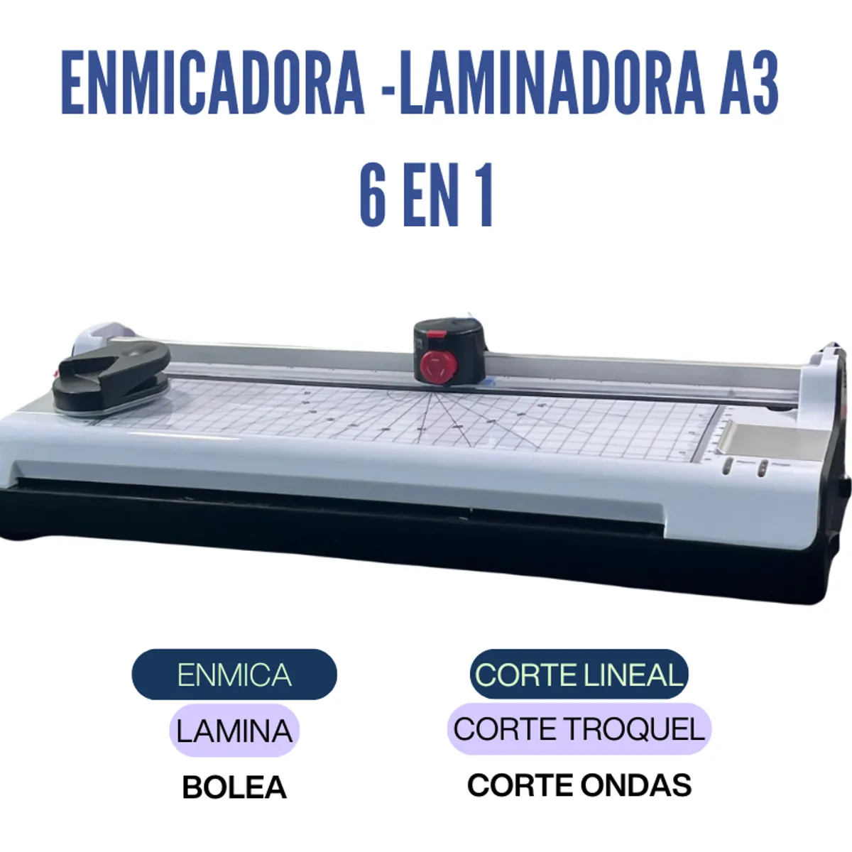 GENERICO - Enmicadora Laminadora A3 - 6 en 1