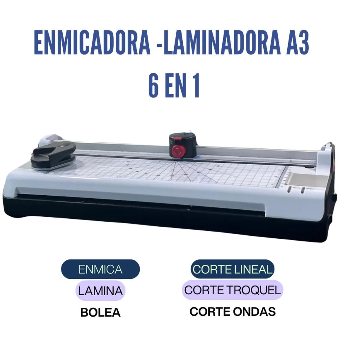 GENERICO - Enmicadora Laminadora A3 - 6 en 1