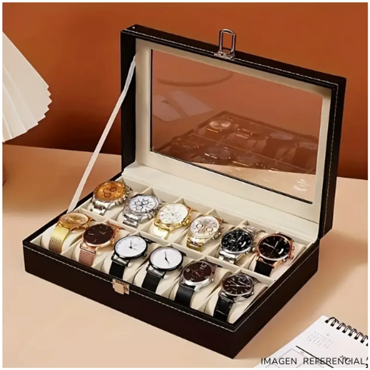 INSPIRA MARKET - Organizador porta Relojes 12 espacios Elegante