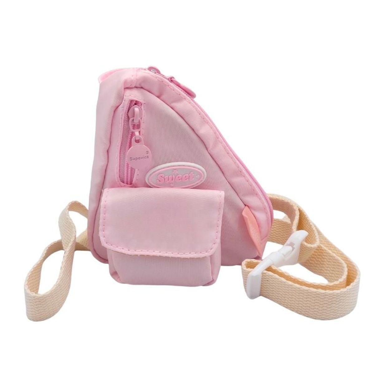 GENERICO - Monedero Morral kawaii Rosado Bebé con tirante