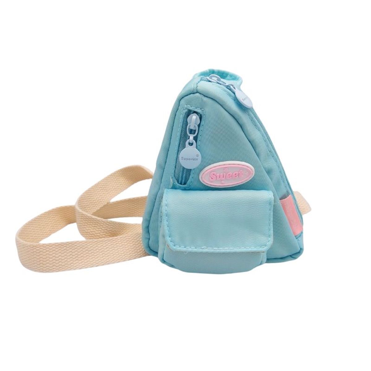 GENERICO - Monedero Morral Kawaii Verde Agua con Tirante