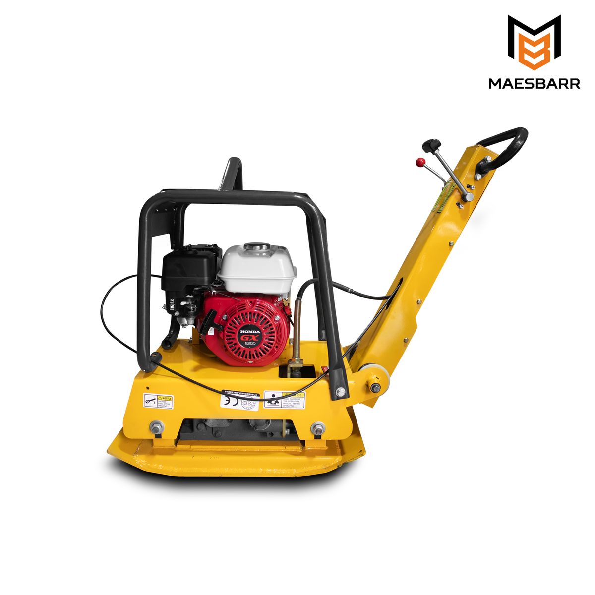 MAESBARR - PZR160 PLANCHA COMPACTADORA REVERSIBLE CON MOTOR HONDA GX160
