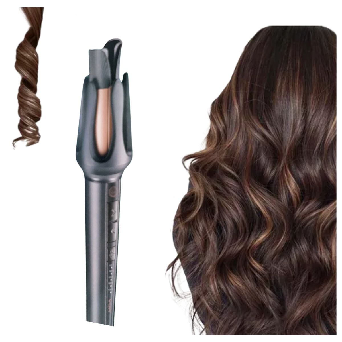 SEISA - Ondulador Rizador Plancha Cepillo Alisador Electrico Cabello VGR V-581