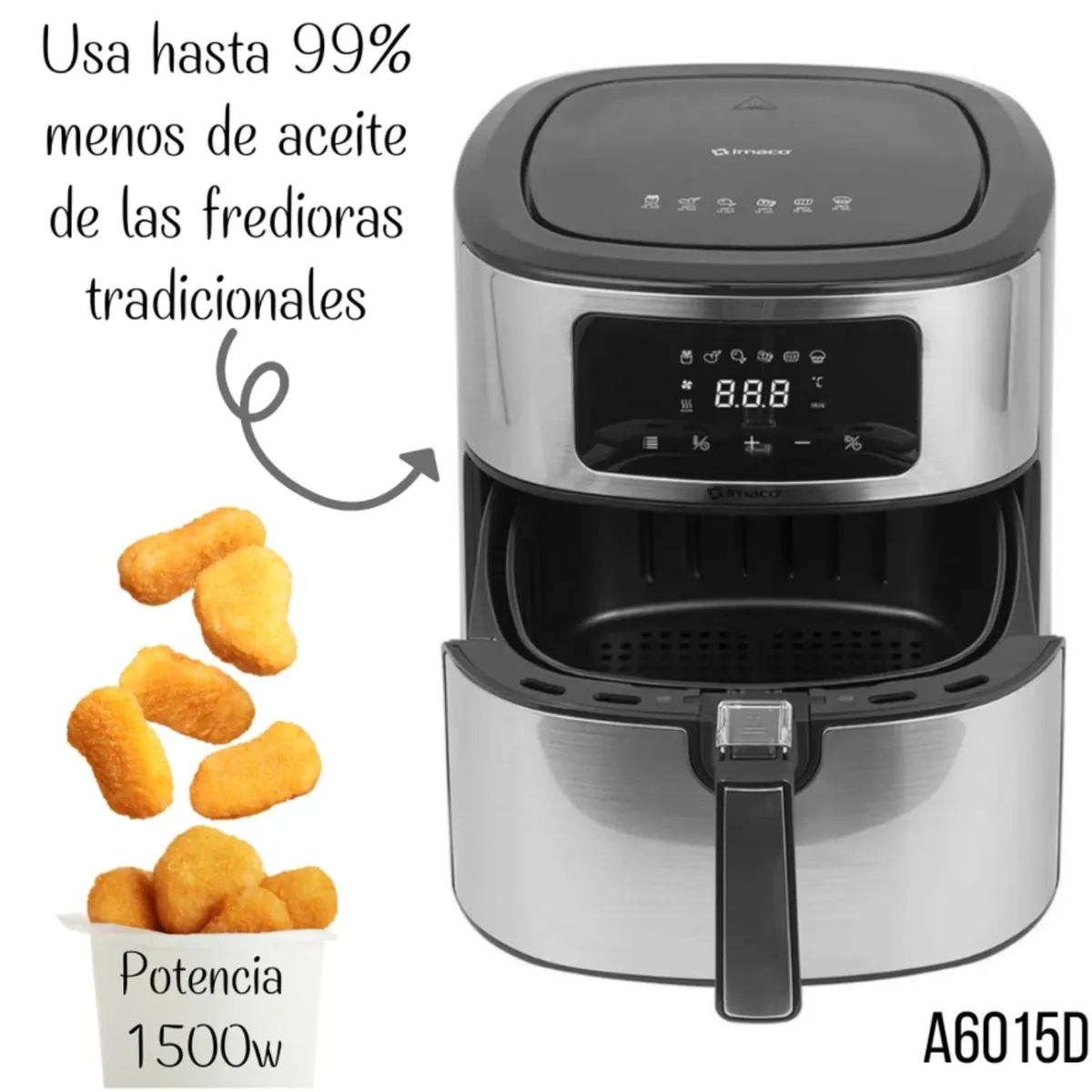 IMACO - FREIDORA DE AIRE IMACO AF6015D 6L DIGITAL TURBO