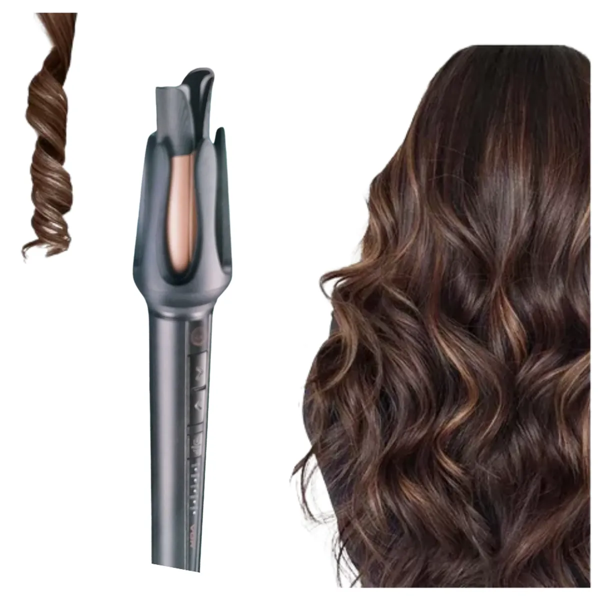 SEISA - Ondulador Rizador Plancha Cepillo Alisador Electrico Cabello VGR V-581