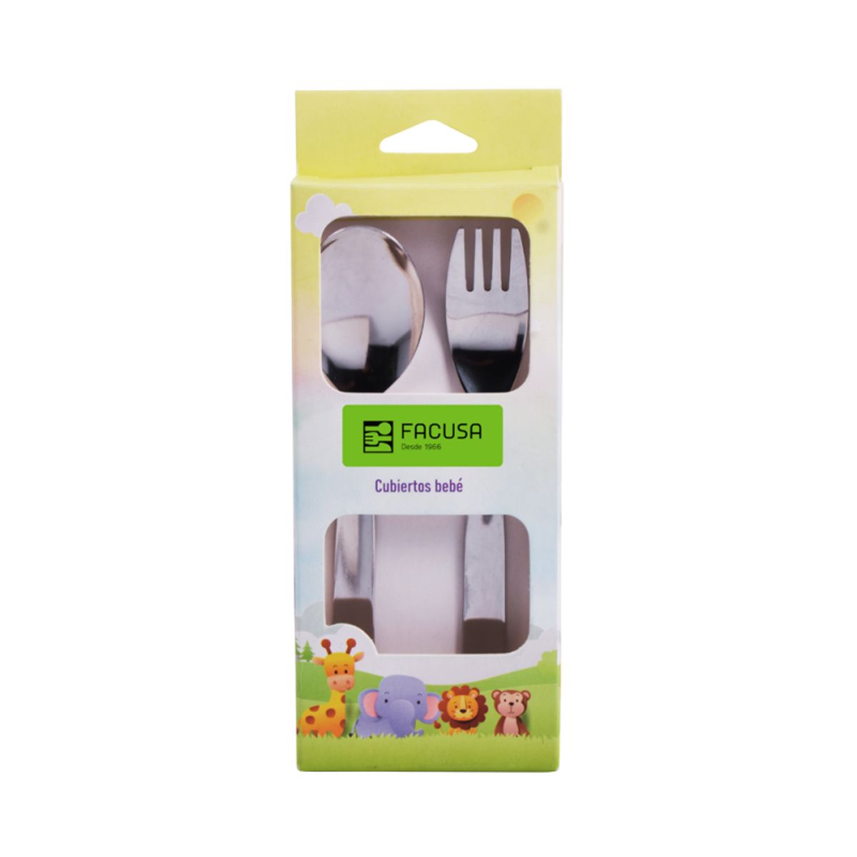 FACUSA - SET CUBIERTOS BEBE X 2 PZ MODELO Simba- FACUSA