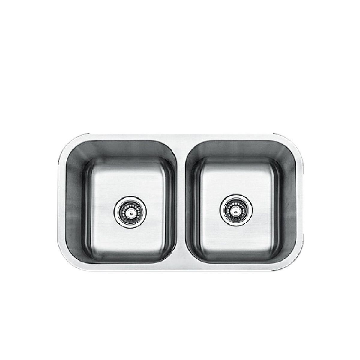 XM - Lavadero de Cocina Doble en Acero Inoxidable  82x46x21cm