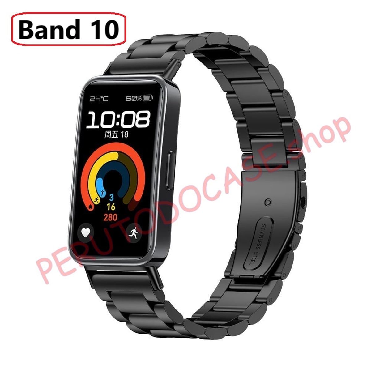 GENERICO - Correa de Metal para Huawei Band 10