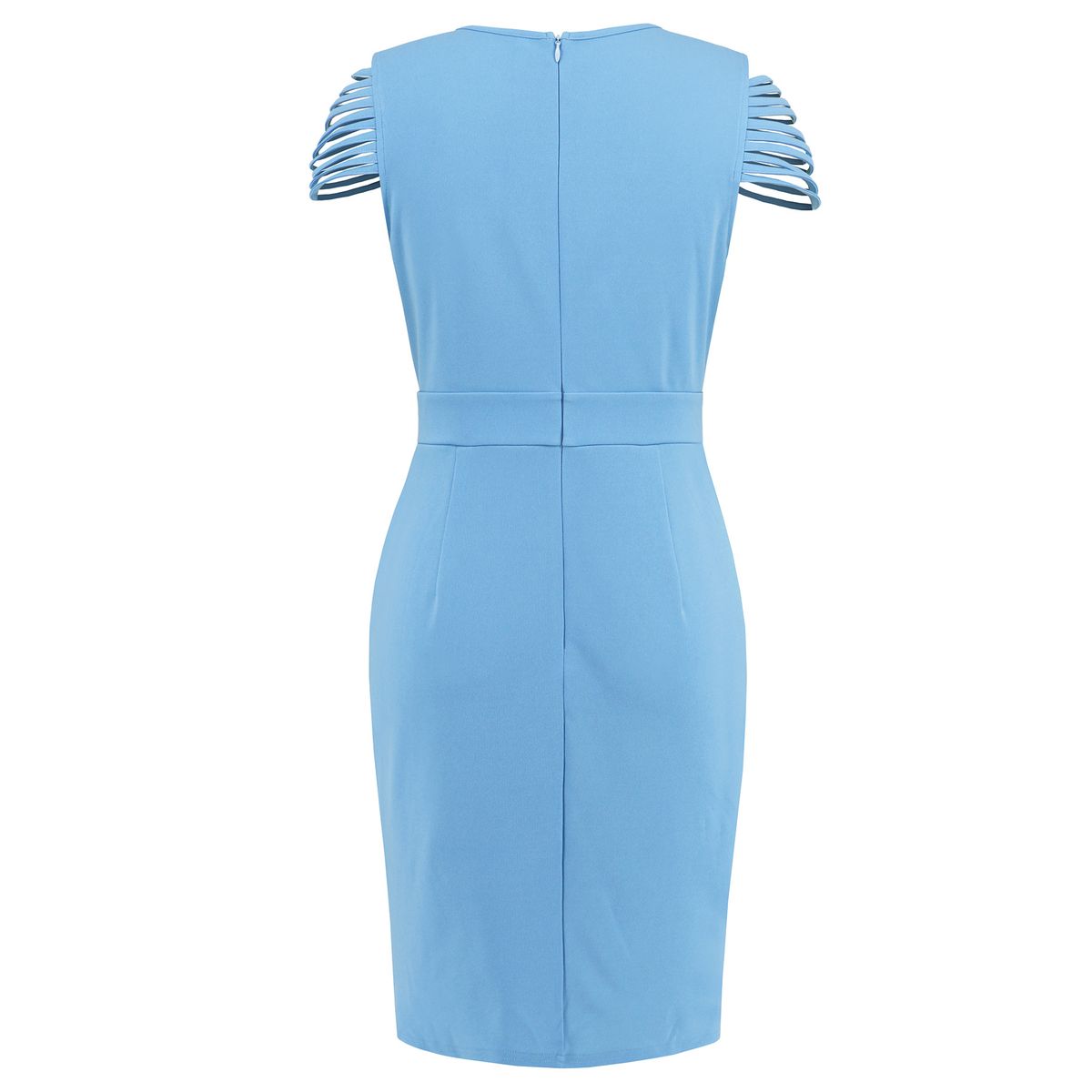 GENERICO - Vestido De cuello cruzado con mangas divididas - Vestido Xiomara