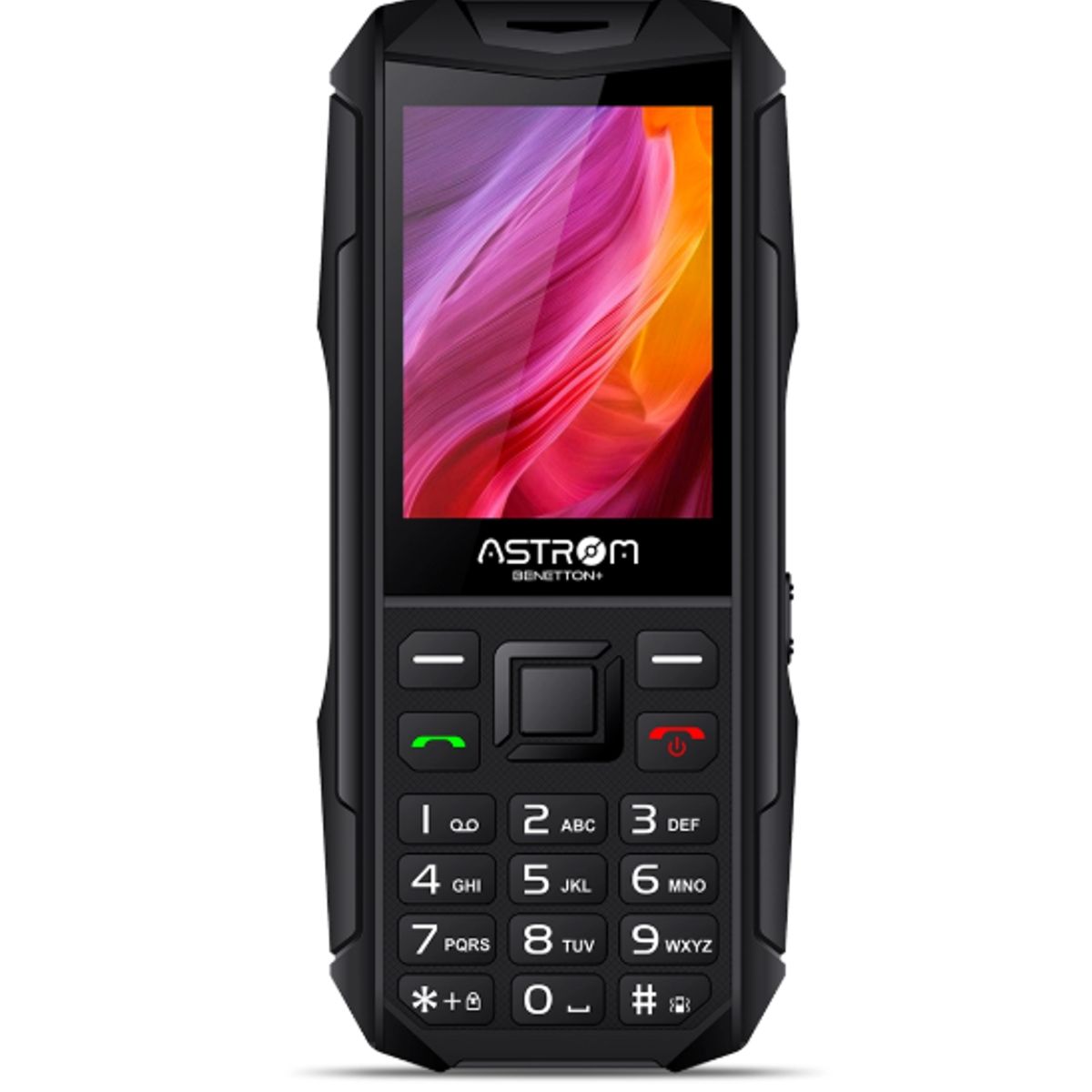 ASTROM - Celular 2G Dual Sim BENETTON PANTALLA 2, 4"  AST1701H Negro ASTROM
